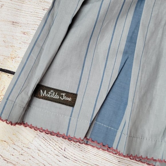 Matilda Jane x Joanna Gaines Floral Striped Down Home Tunic, Sz 4, New With Tags - Picture 9 of 9